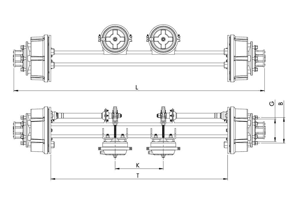 Isuzu Axle Technical Drawing TAS